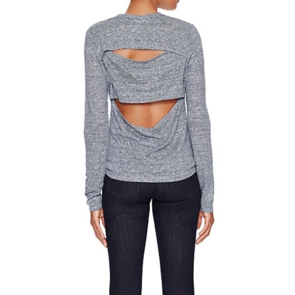 ALC Stripe Slash Back Top